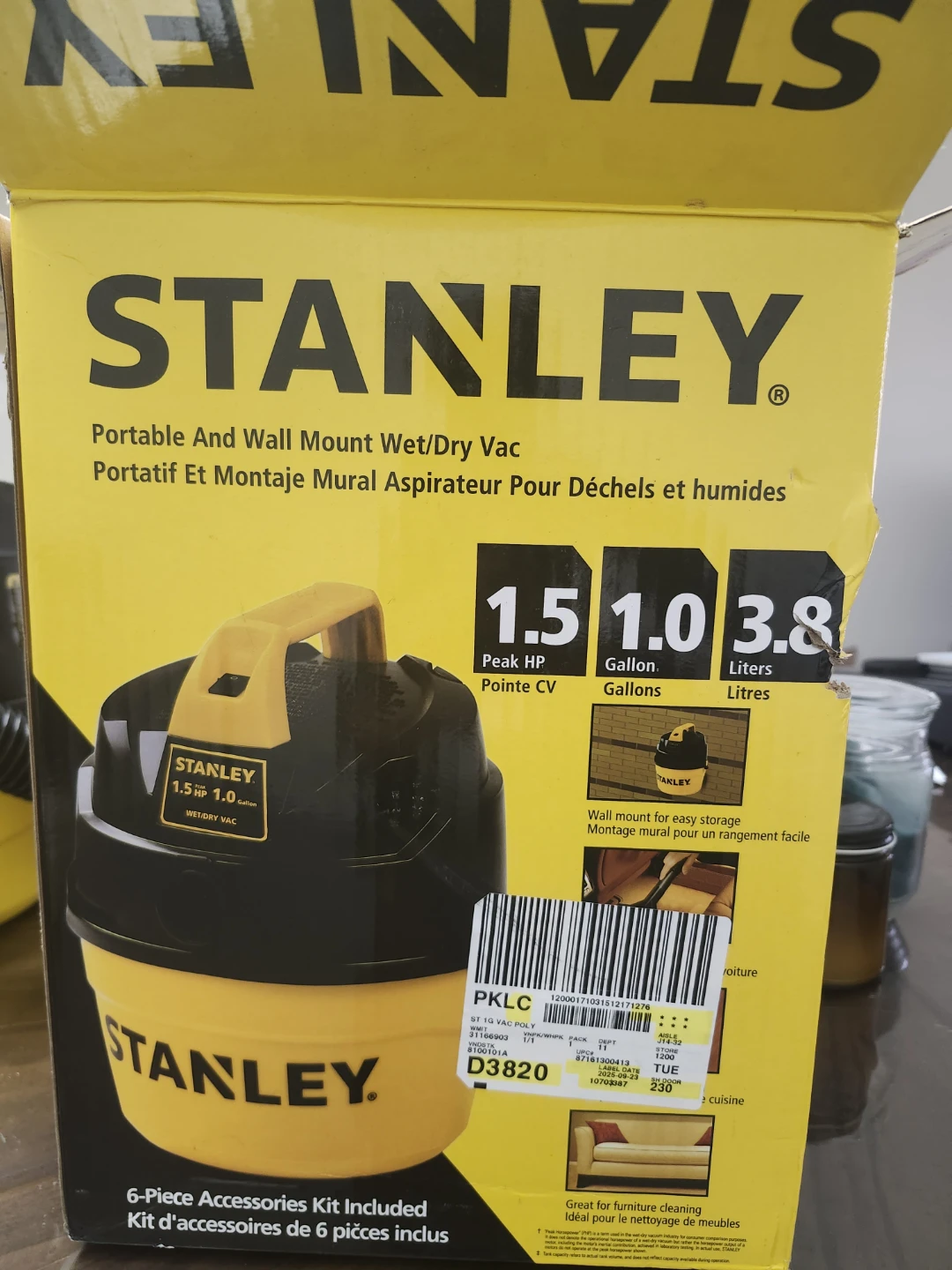 Stanley 1.0 Gallon Wet/Dry Vacuum - photo 4
