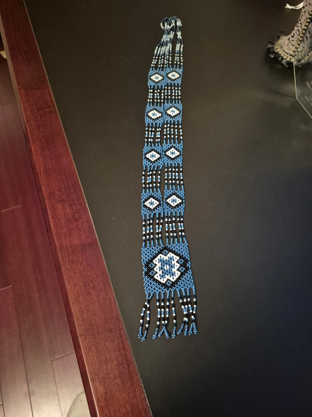 Indigenous style hand-beaded necklace