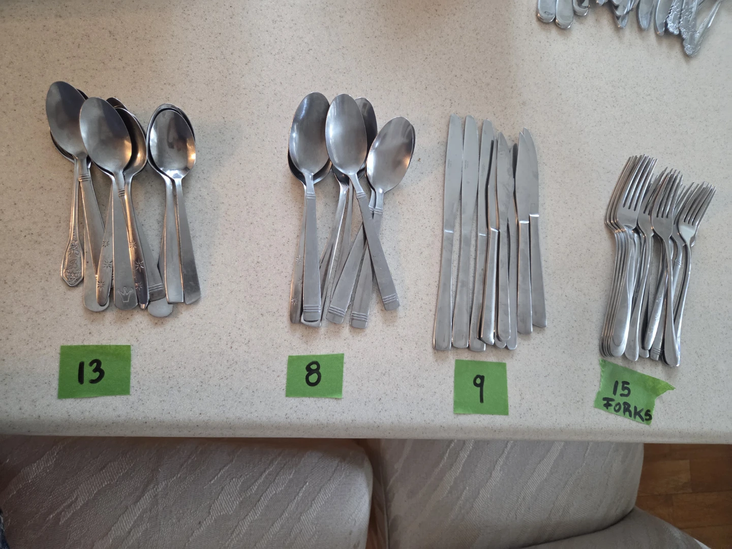 Set of 45 Stainless Steel Knives