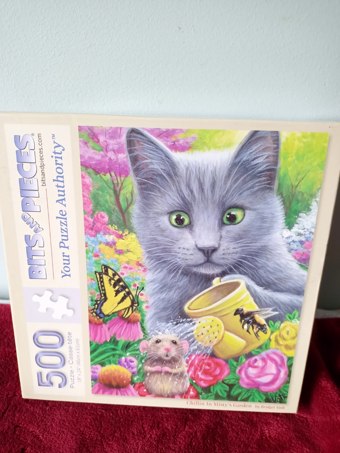 500 piece cat puzzles, size 18" x 24".  No missing pieces 🧩.
