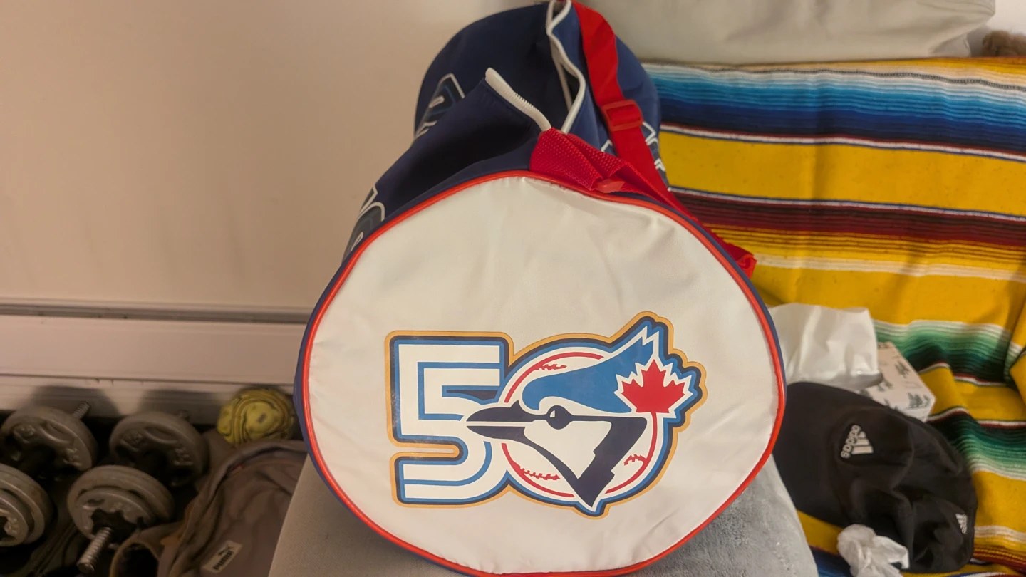 Toronto Blue Jays 50th Anniversary Duffle Bag