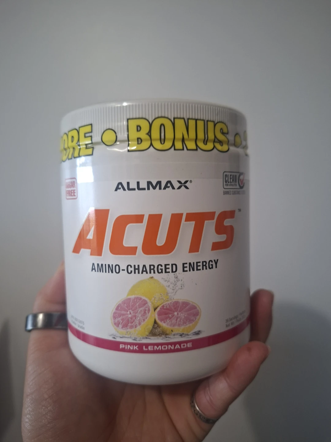Allmax ACuts: Amino-Charged Energy Drink (Pink Lemonade) - photo 2