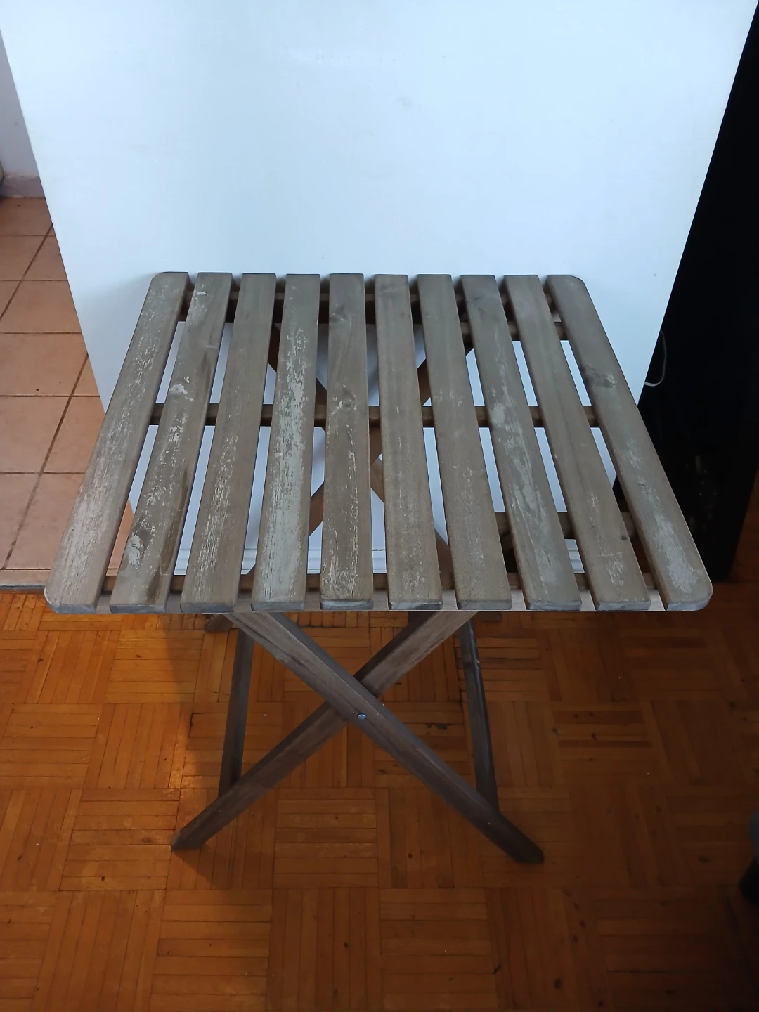 Foldable Wooden Slat Table