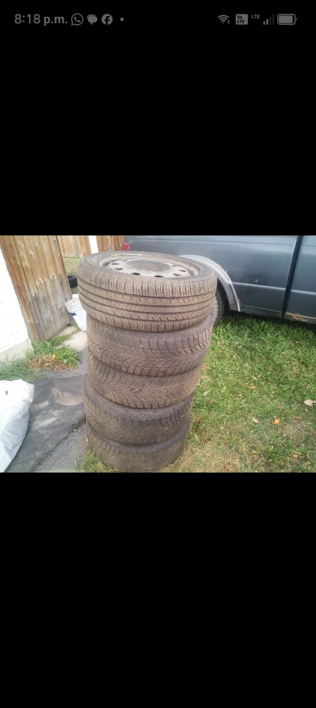Goodyear Tires On Steel Rims -215/50R17-