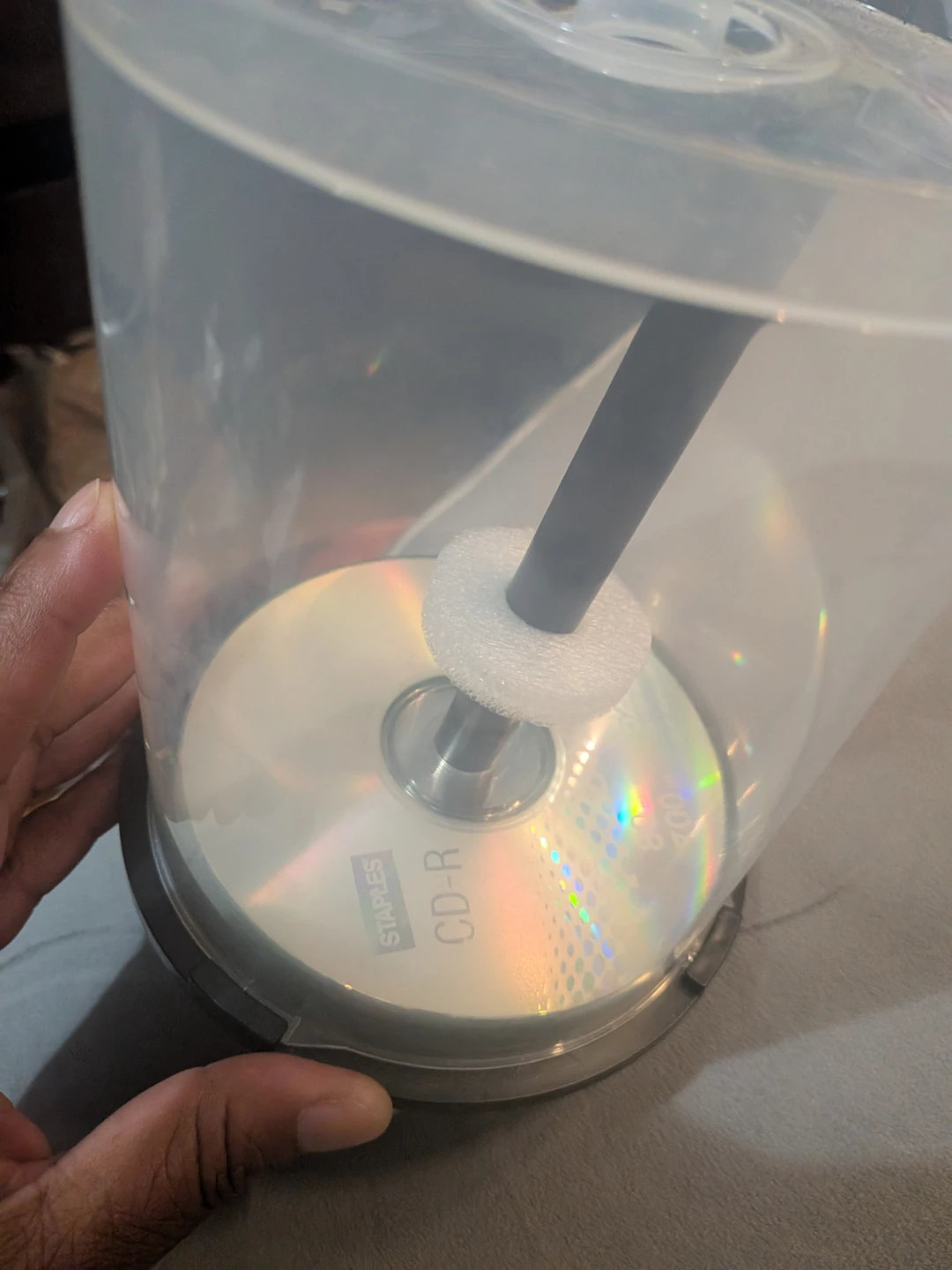 CD Storage Spindle Tower Case With 9 CDs - photo 2