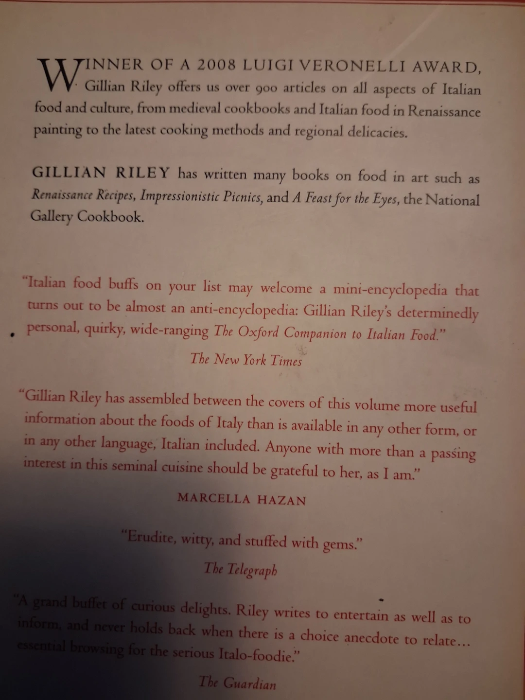 The Oxford Companion to Italian Food by Gillian Riley - photo 2