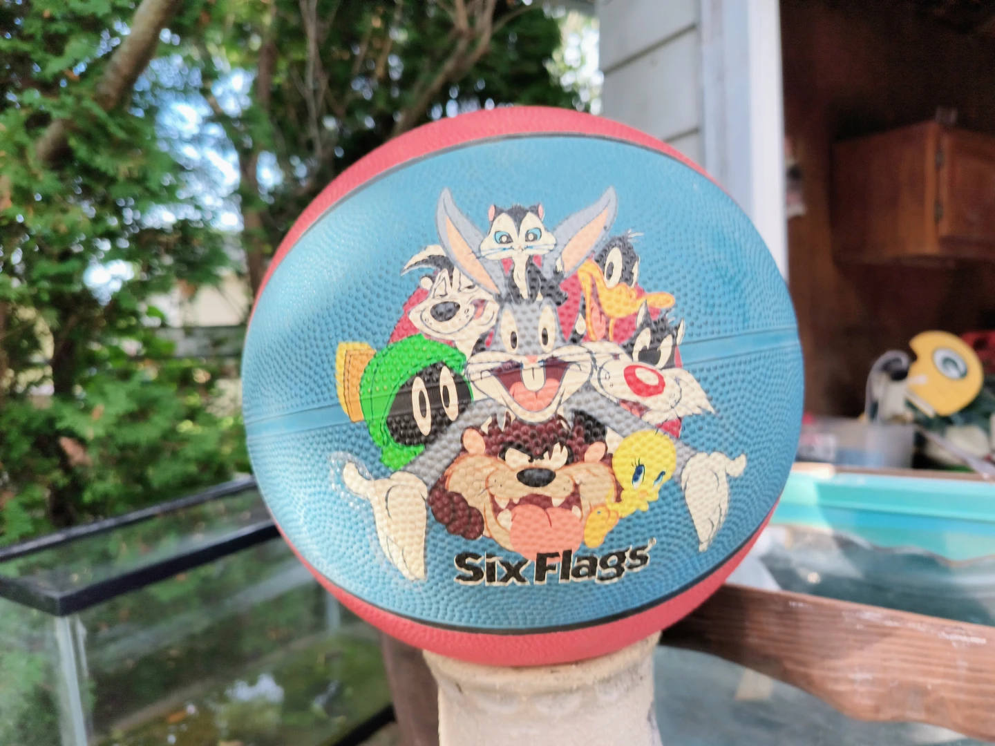 Used Basketball solid filled wir air six flags