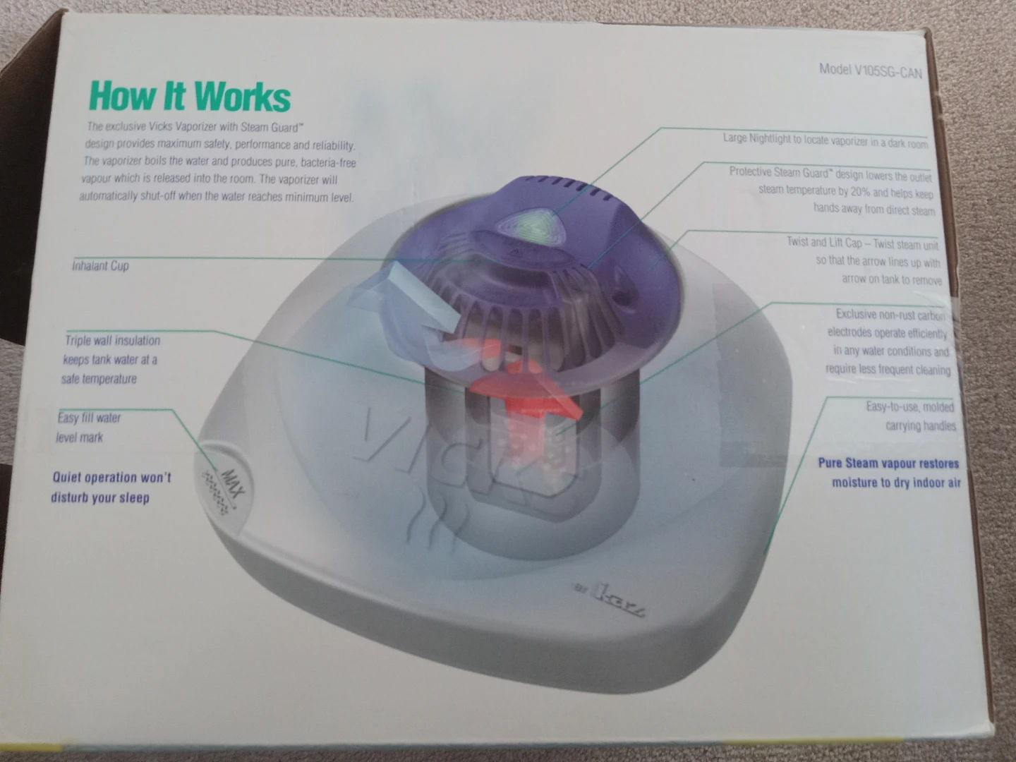Vicks Warm Steam Vaporizer with Inhalant - photo 2