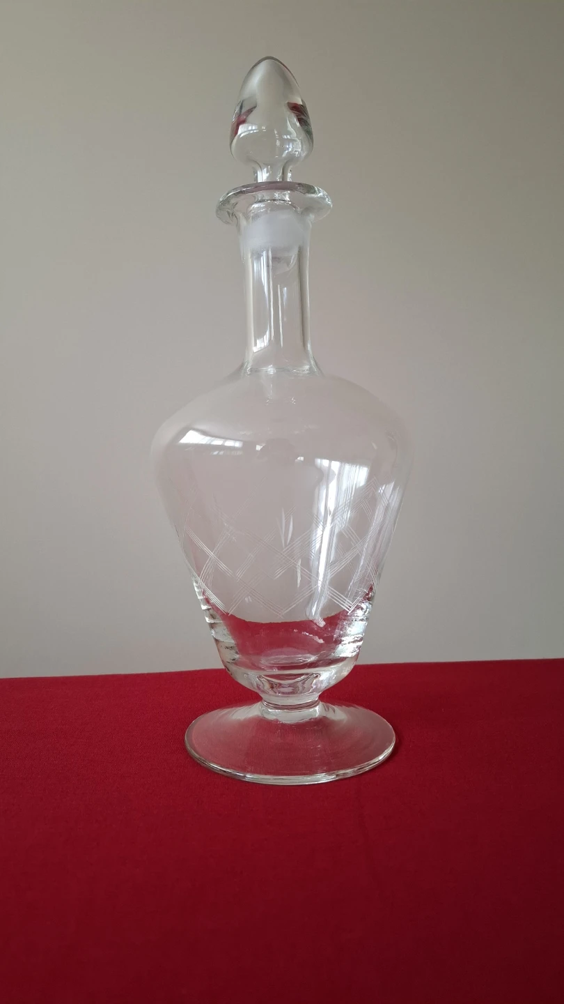 Etched Glass Decanter with Stopper - photo 2