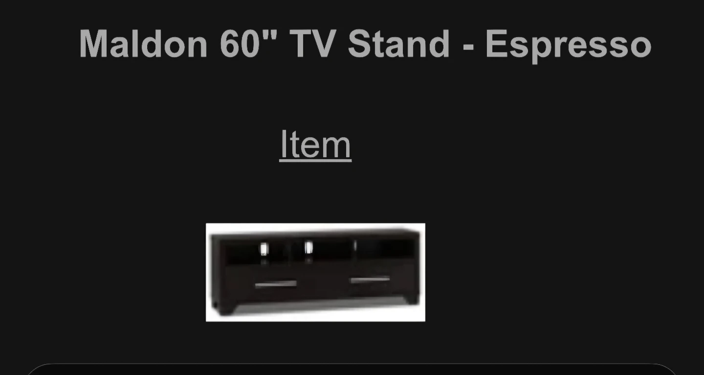 Maldon 60" TV Stand - Espresso - photo 2