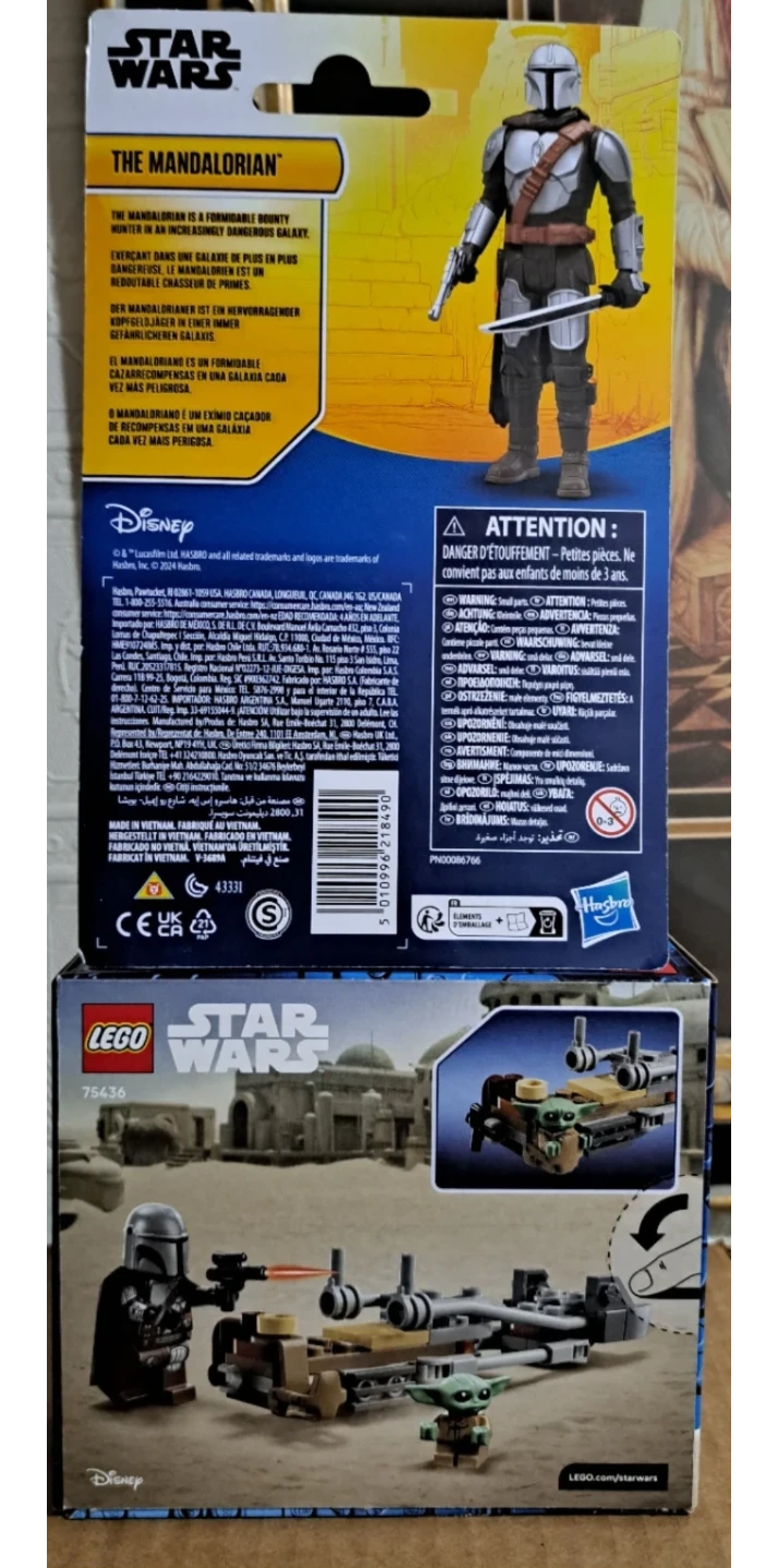 Star Wars The Mandalorian Figure and LEGO Speeder Bike 75436 - photo 3