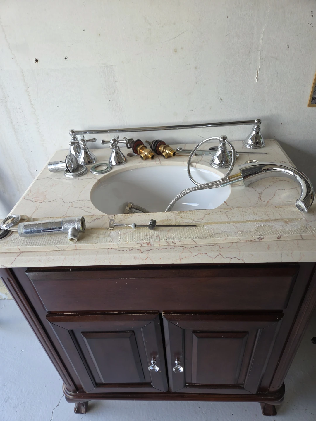 Bathroom vanity and faucet - photo 4