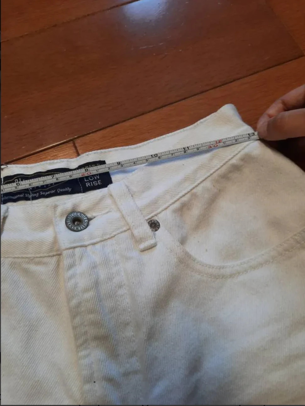 White Denim Shorts - photo 3