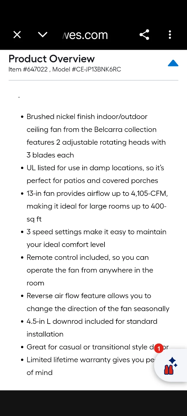 Harbor Breeze Belcarra 13-in Ceiling Fan - photo 3