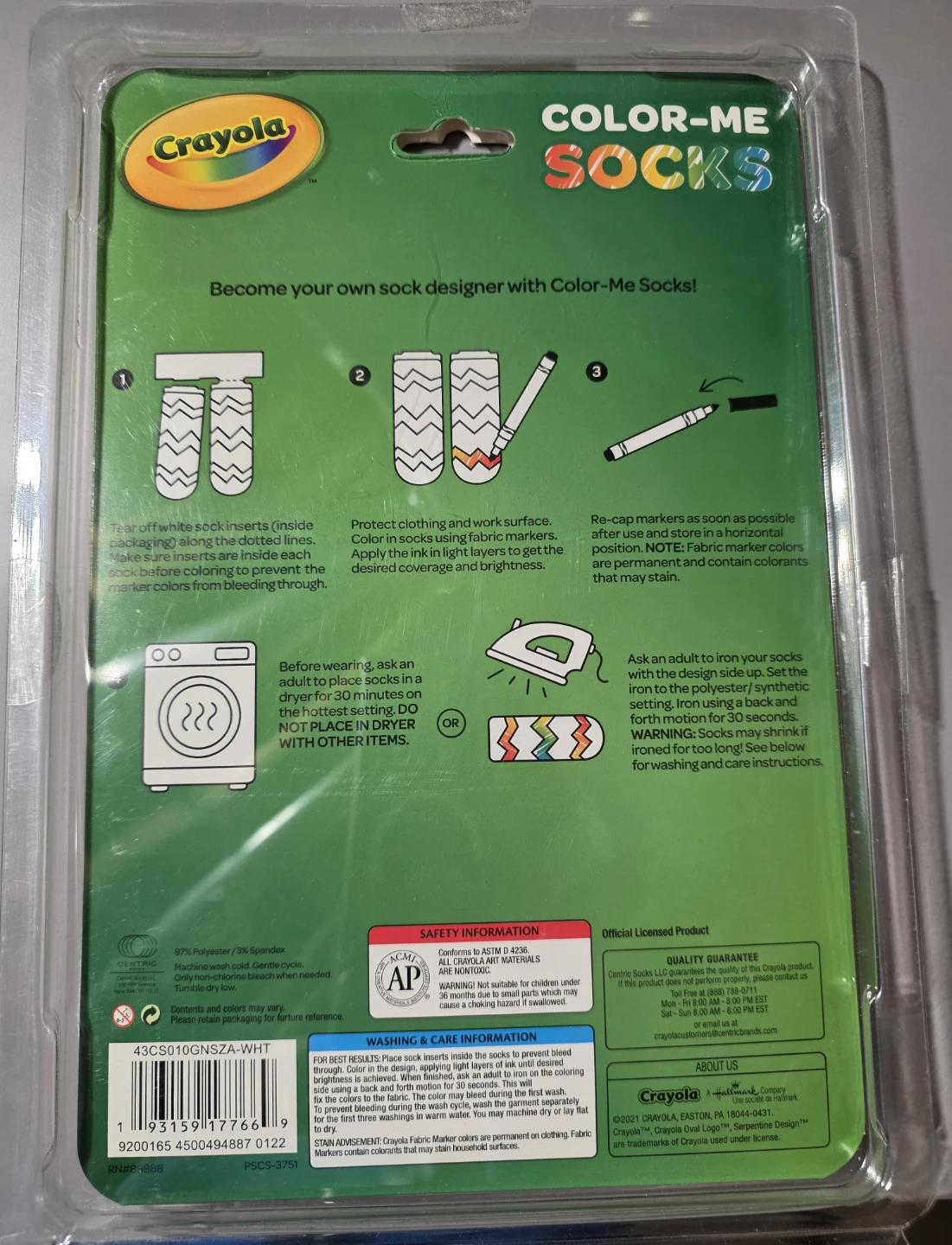 Crayola Color-Me Socks Activity Kit - photo 2
