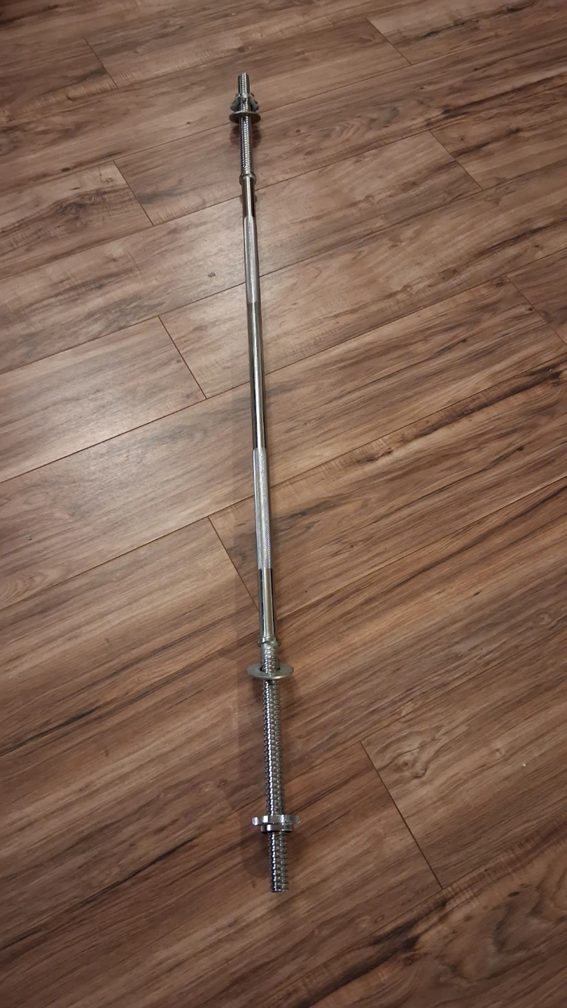 Standard Threaded Steel Weightlifting Barbell