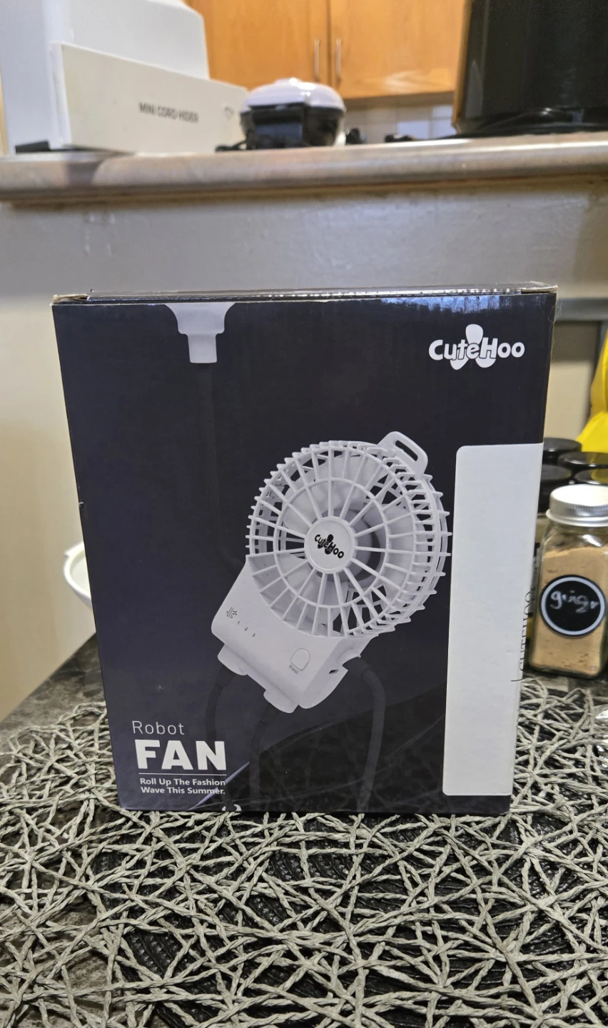 CUTEHOO Portable Rechargeable Robot Fan - photo 5