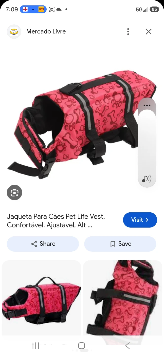 Pink Bone Pattern Dog Life Vest - photo 2