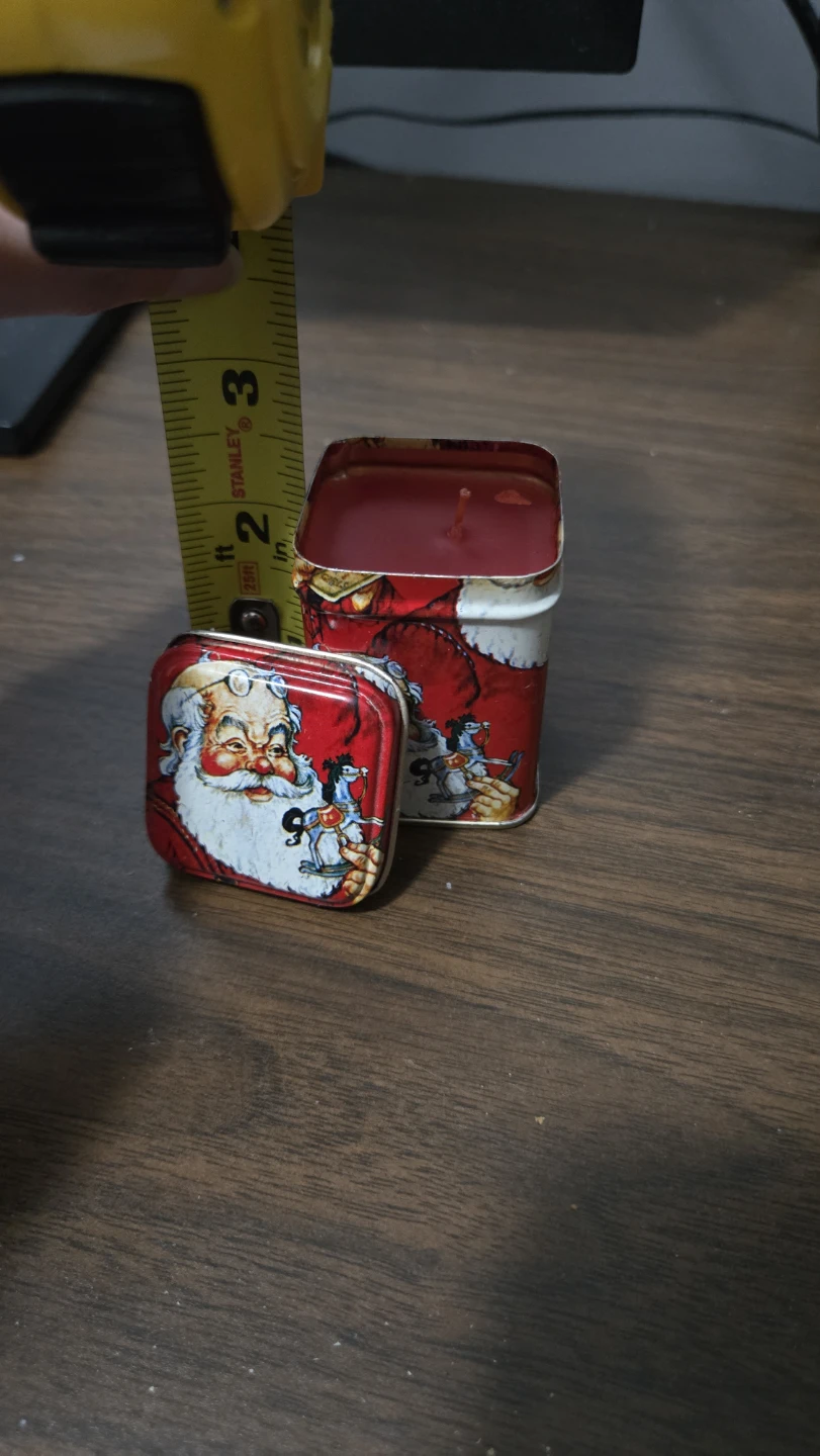 Santa Claus Red Tin Candle - photo 2