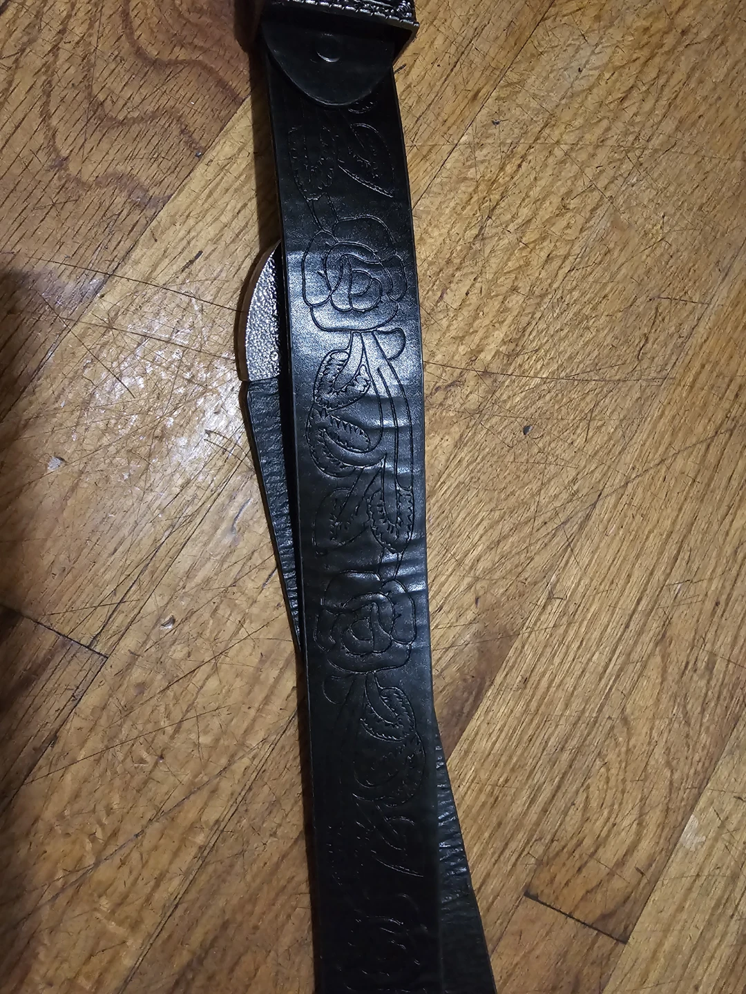 Black Western-style belt - photo 5
