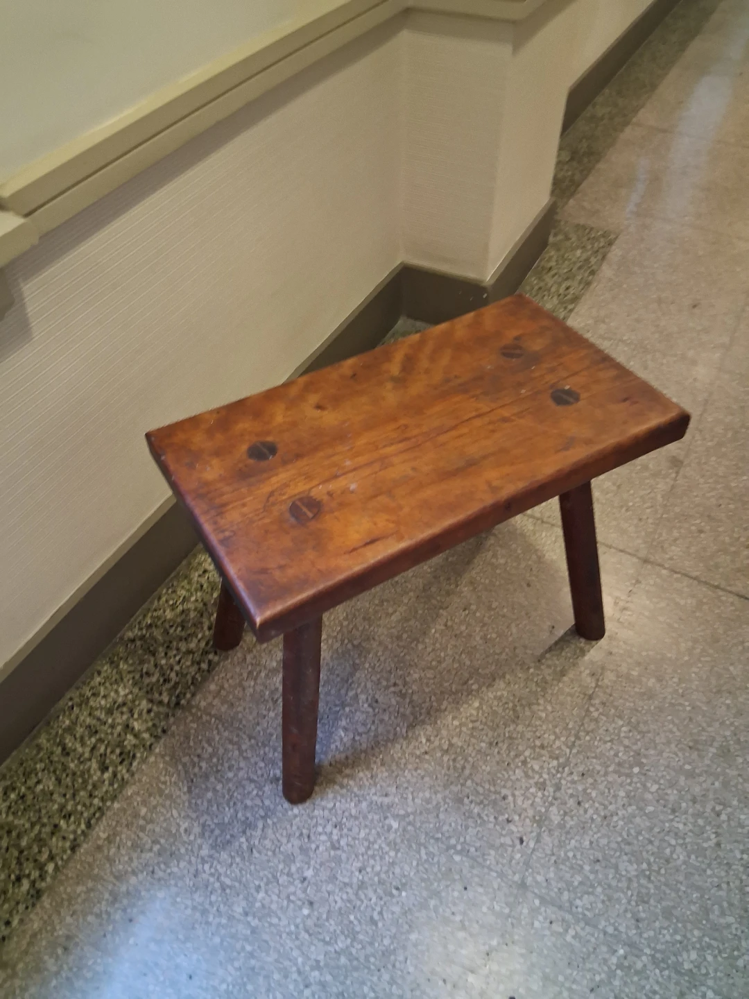 Rustic Wooden Stool - photo 2