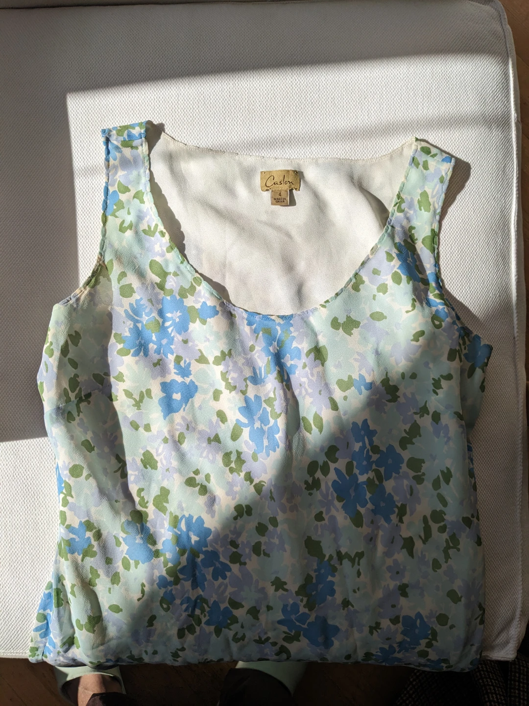 Vintage Floral Print Sleeveless Dress