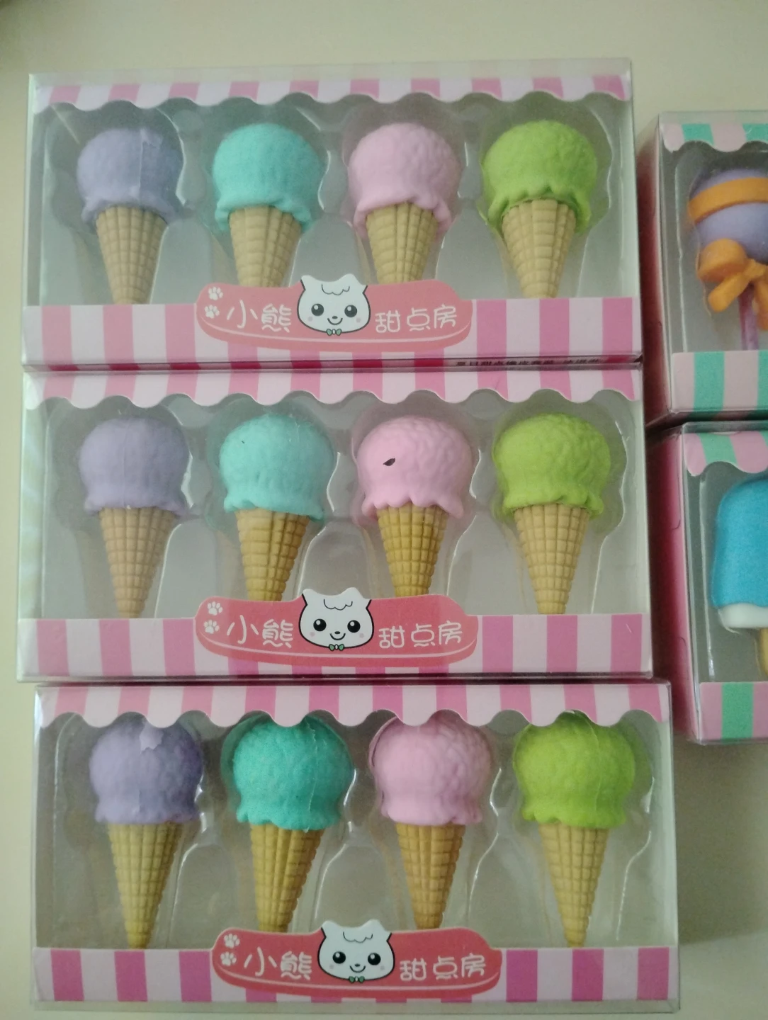 Novelty Eraser Set - Ice Cream & Popsicle Shapes - photo 4