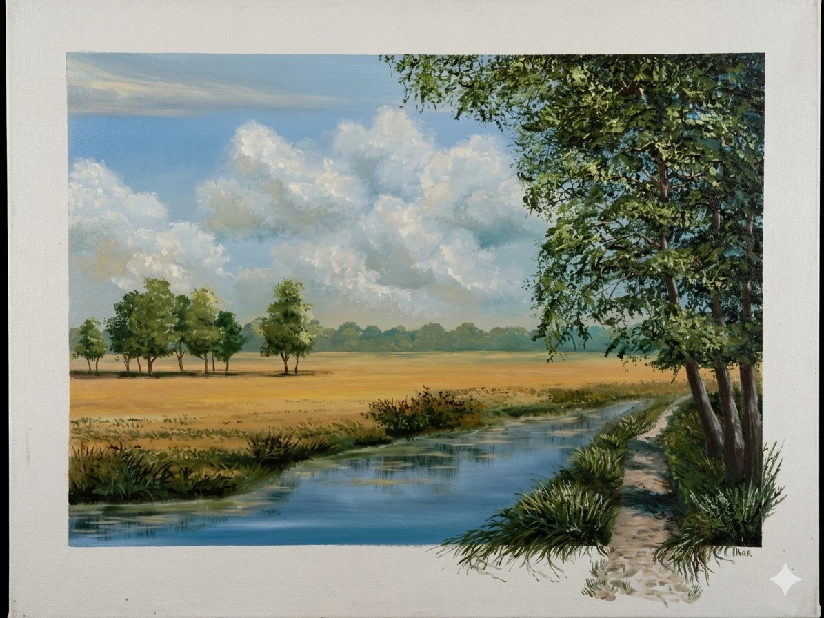 Landscape Painting – Original Oil on Canvas