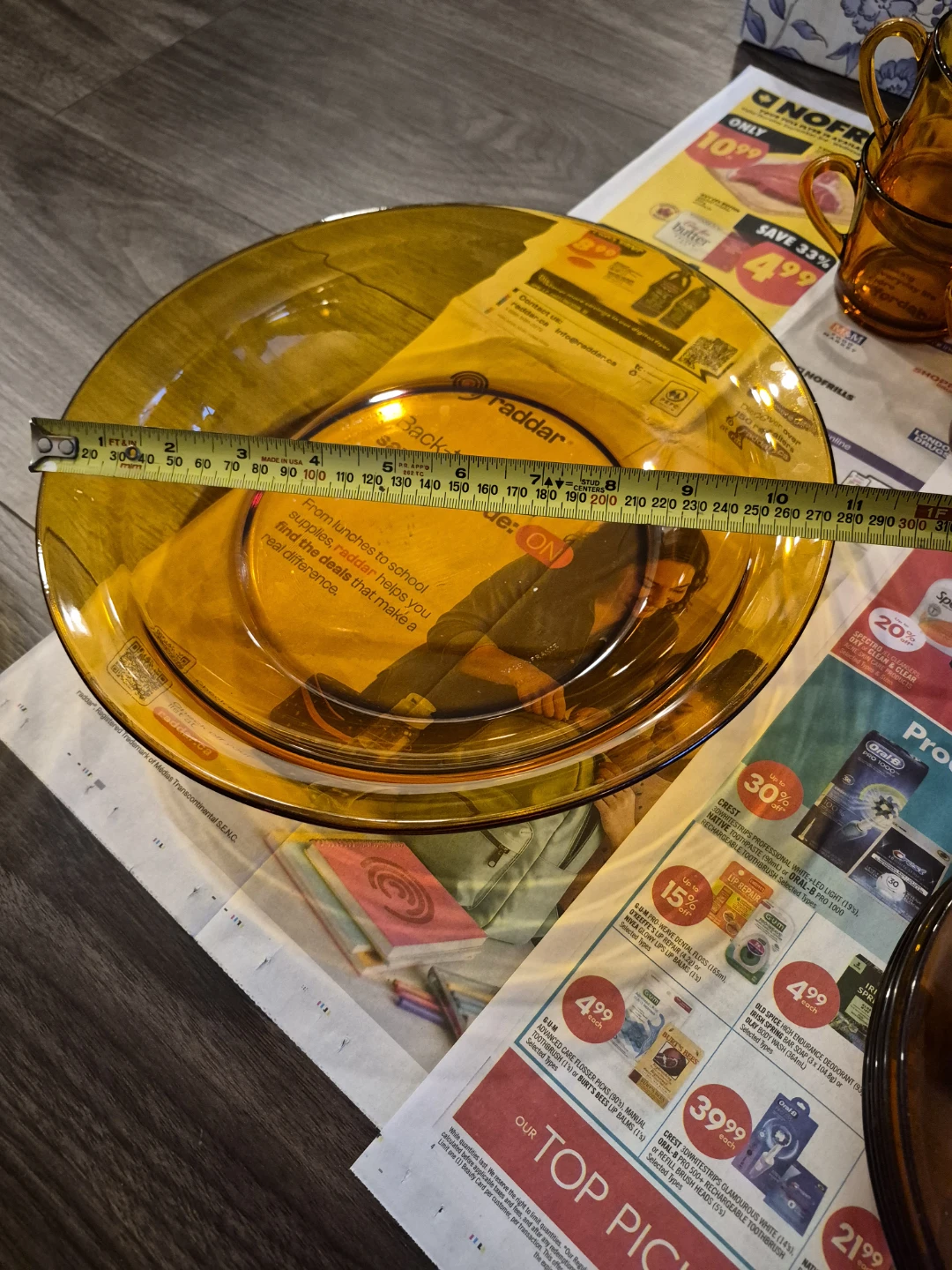 French Duralex Dinnerware 33 pcs Set [Amber Tempered Glass] - photo 2
