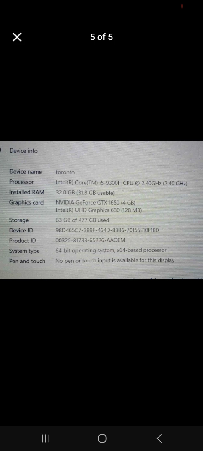 Acer Nitro 5 Laptop with Power Adapter - photo 3