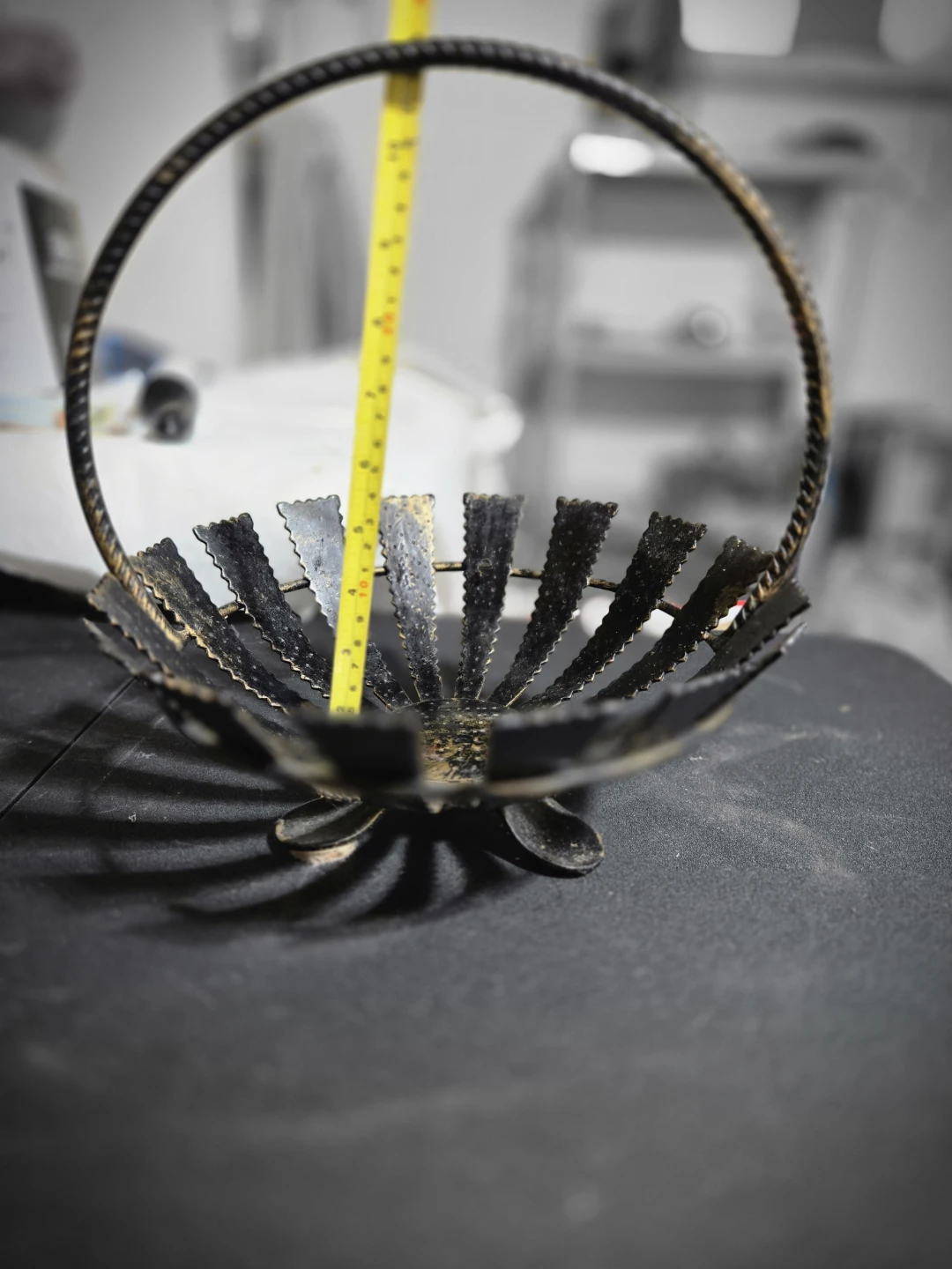 Metal Decorative Basket with Handle - photo 4