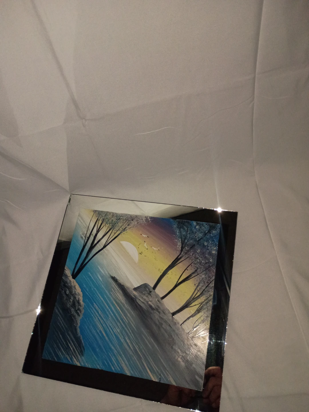 Vintage Framed Winter Landscape Mirror / Wall Art - photo 5