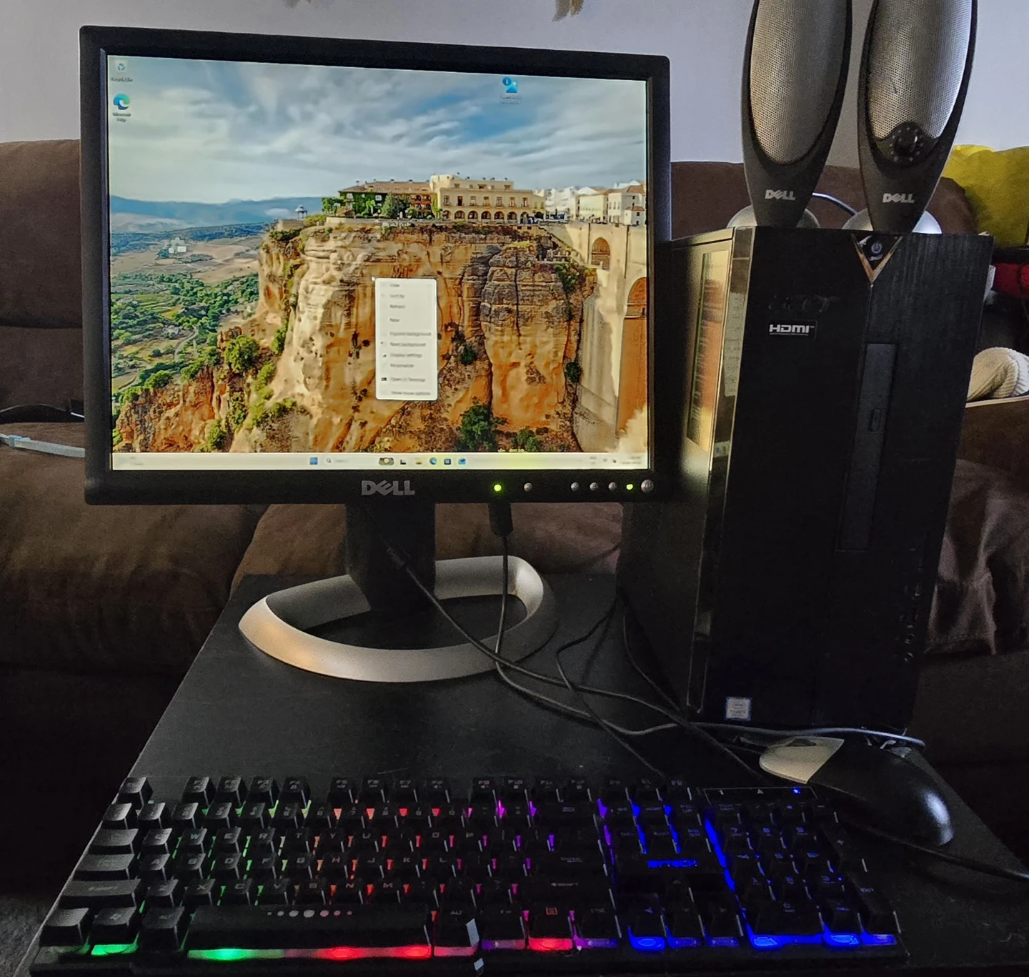 Acer Aspire Desktop Monitor Keyboard Mouse speakers included - photo 3