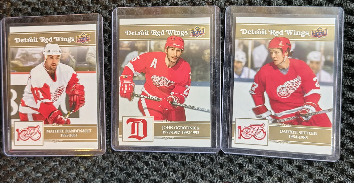 3 Upper Deck Detroit Red Wings Centennial Cards - photo 4