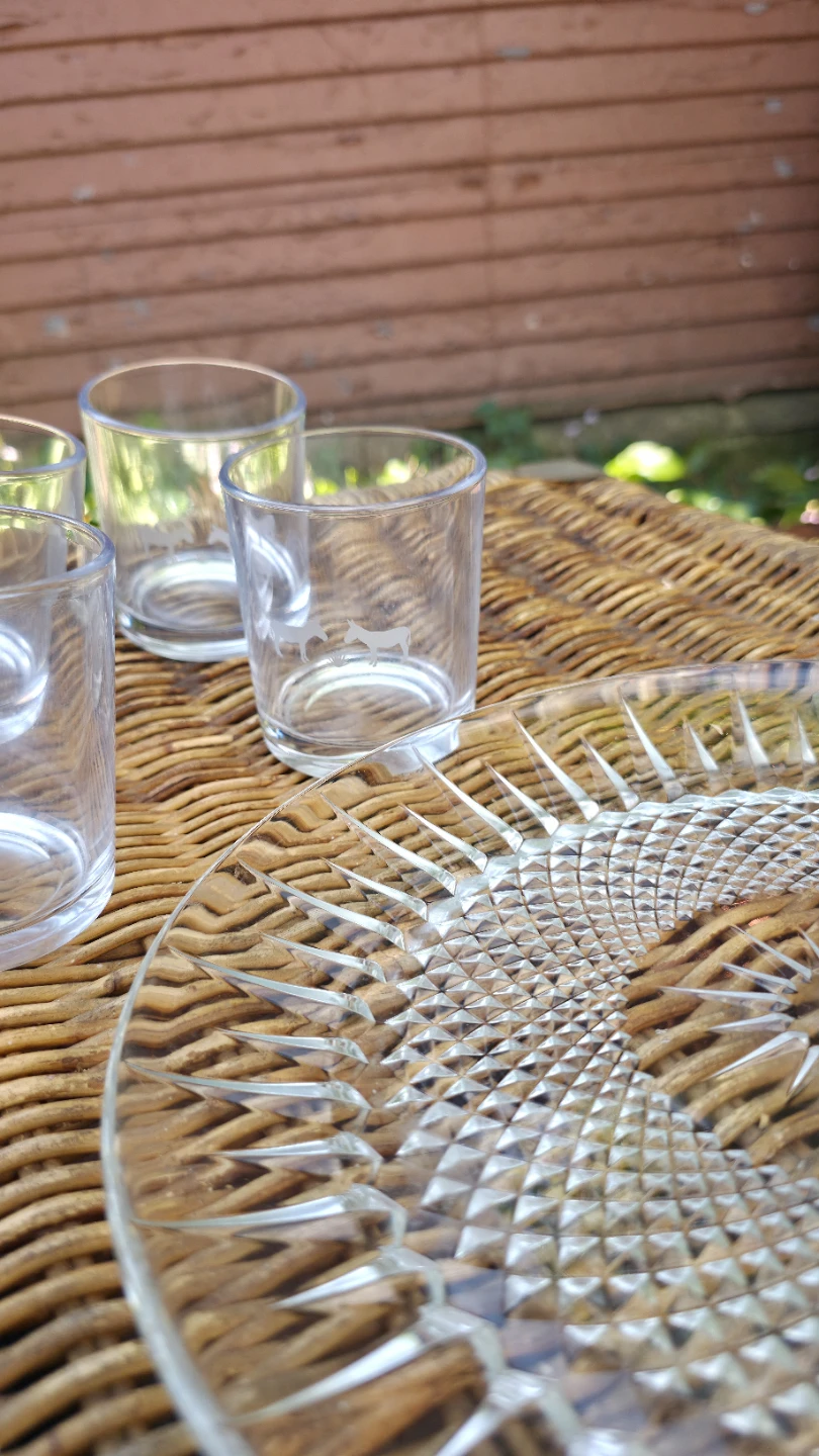 Glassware Set with Serving Plate - photo 3