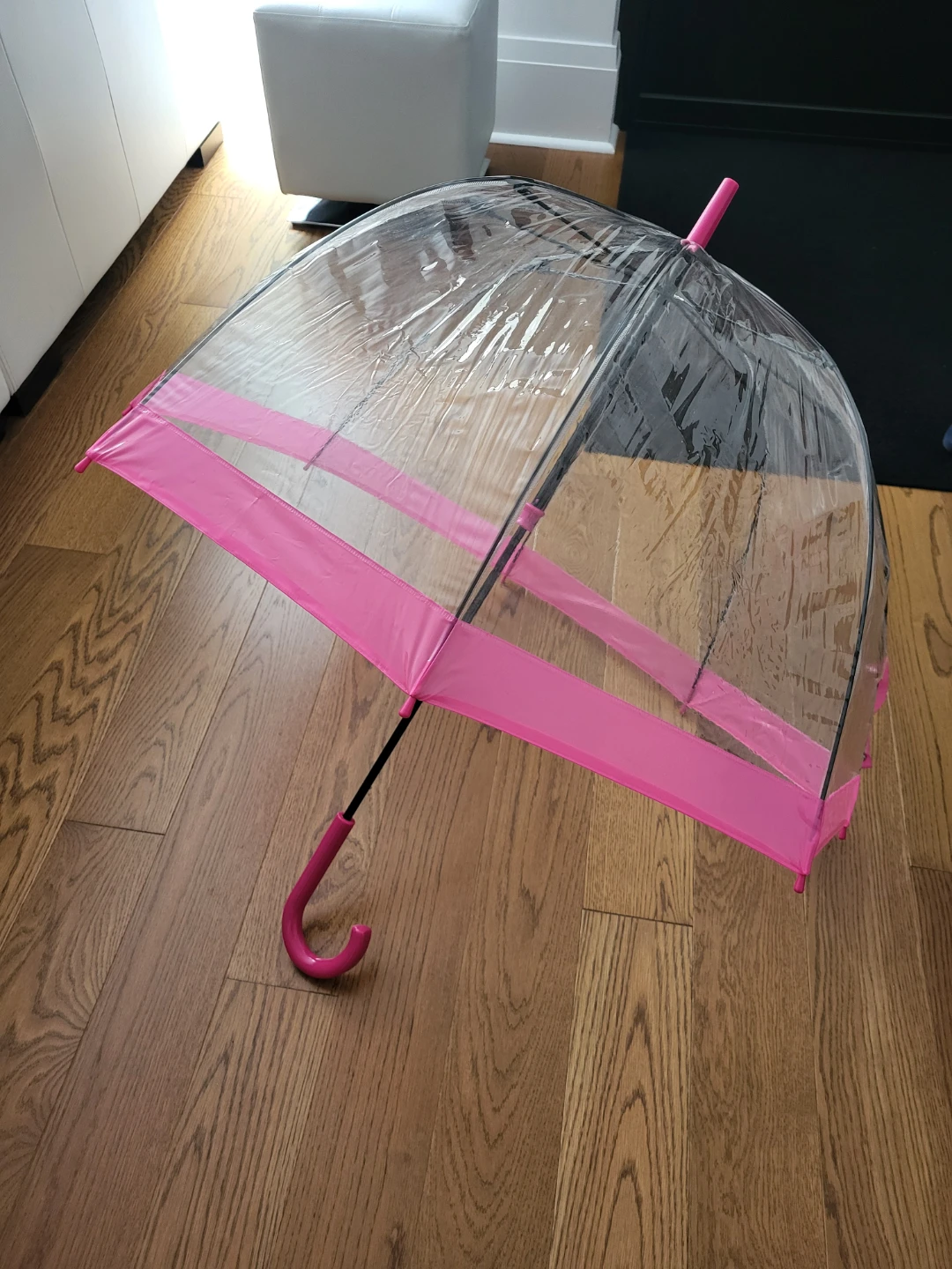 Fulton Pink Bird Cage Umbrella