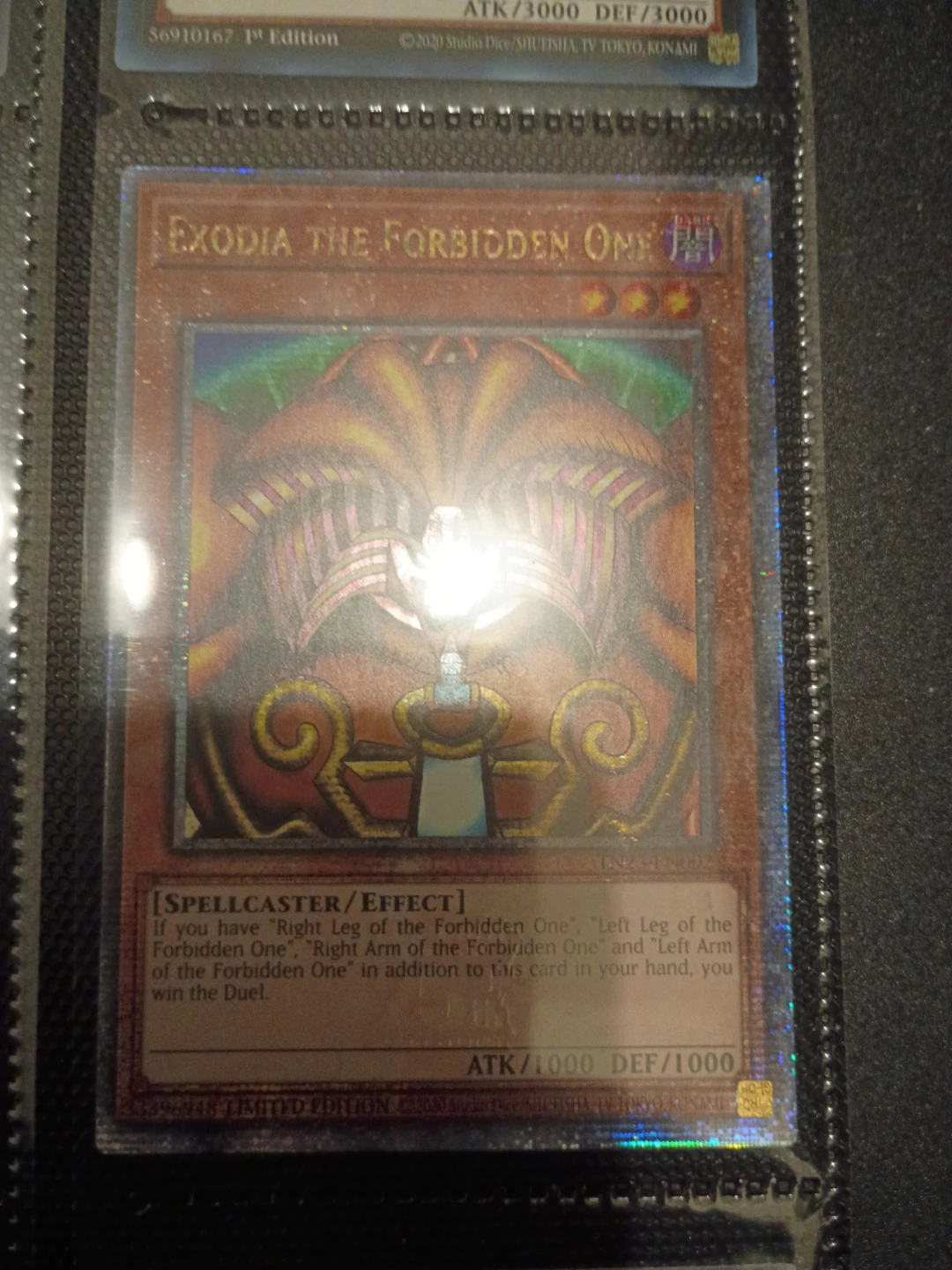 Exodia the Forbidden One Yu-Gi-Oh! 🏈 Card