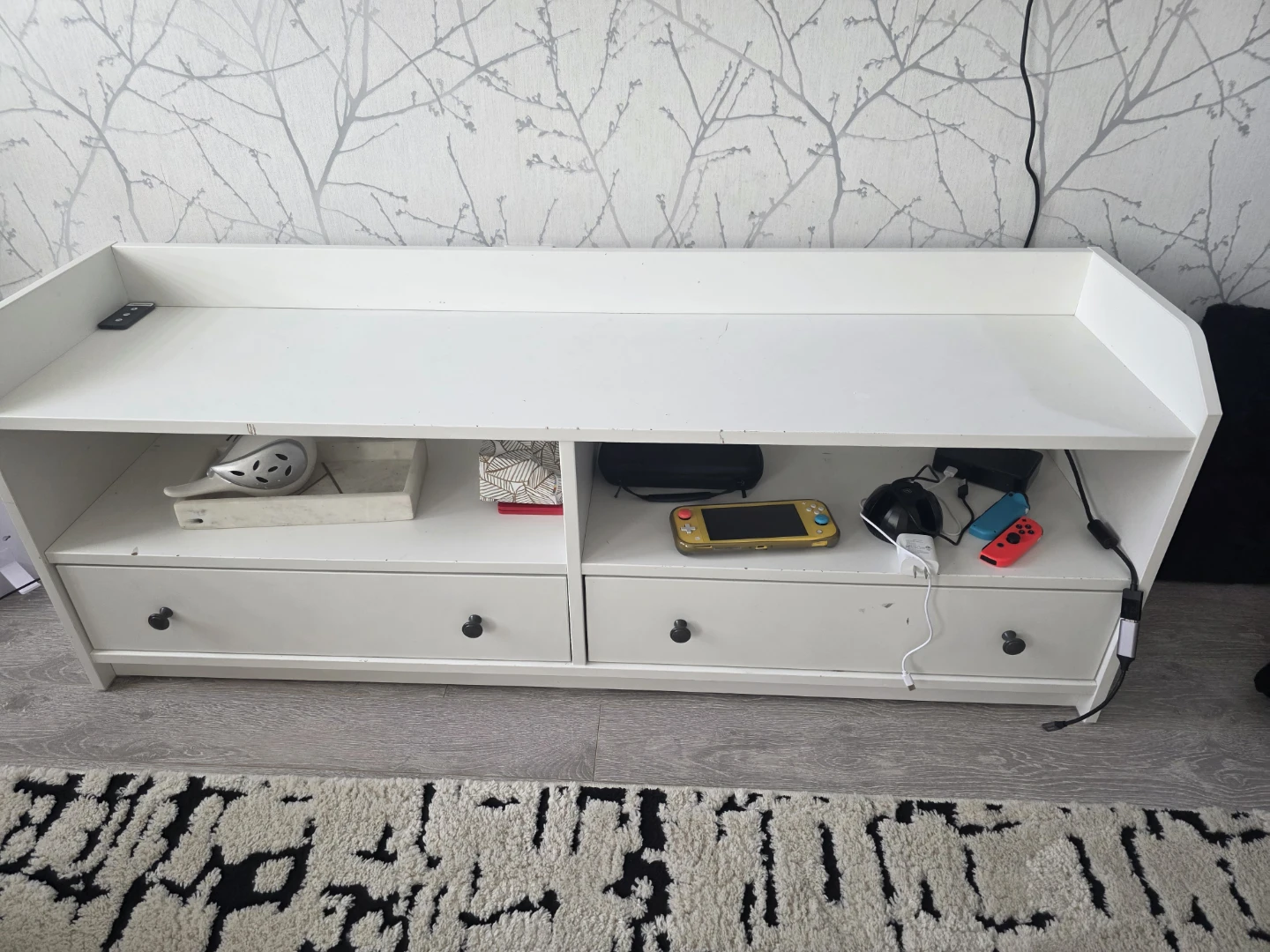 White TV Media Console - photo 2