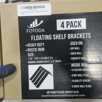Fotoda 4-Pack Floating Shelf Brackets - photo 3