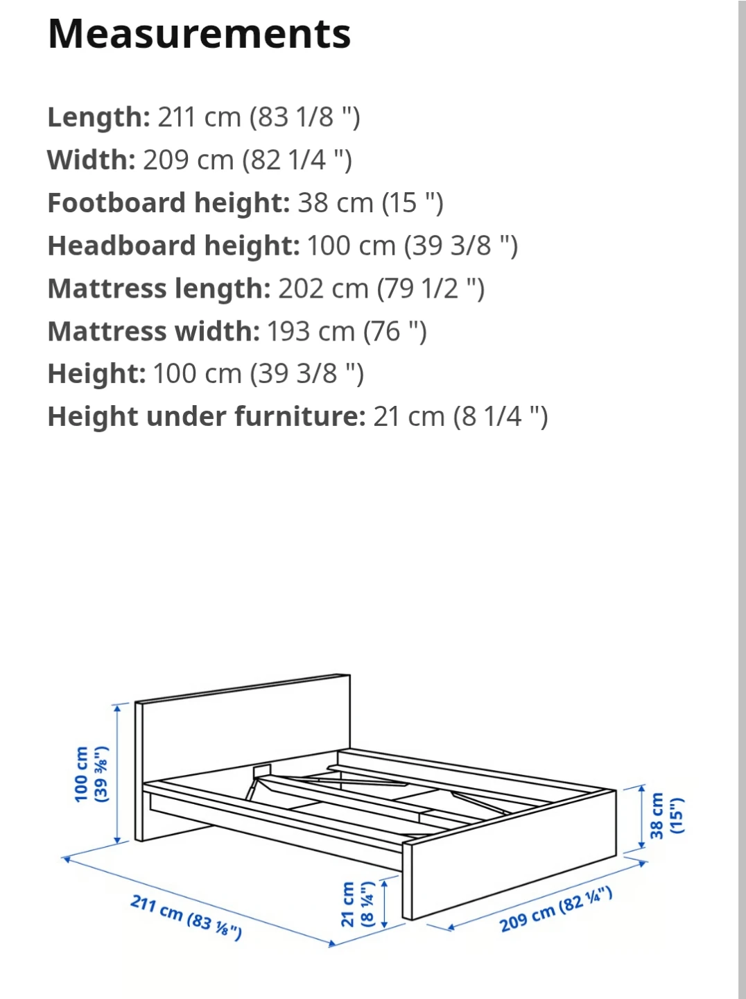 IKEA MALM King Bed Frame - photo 2