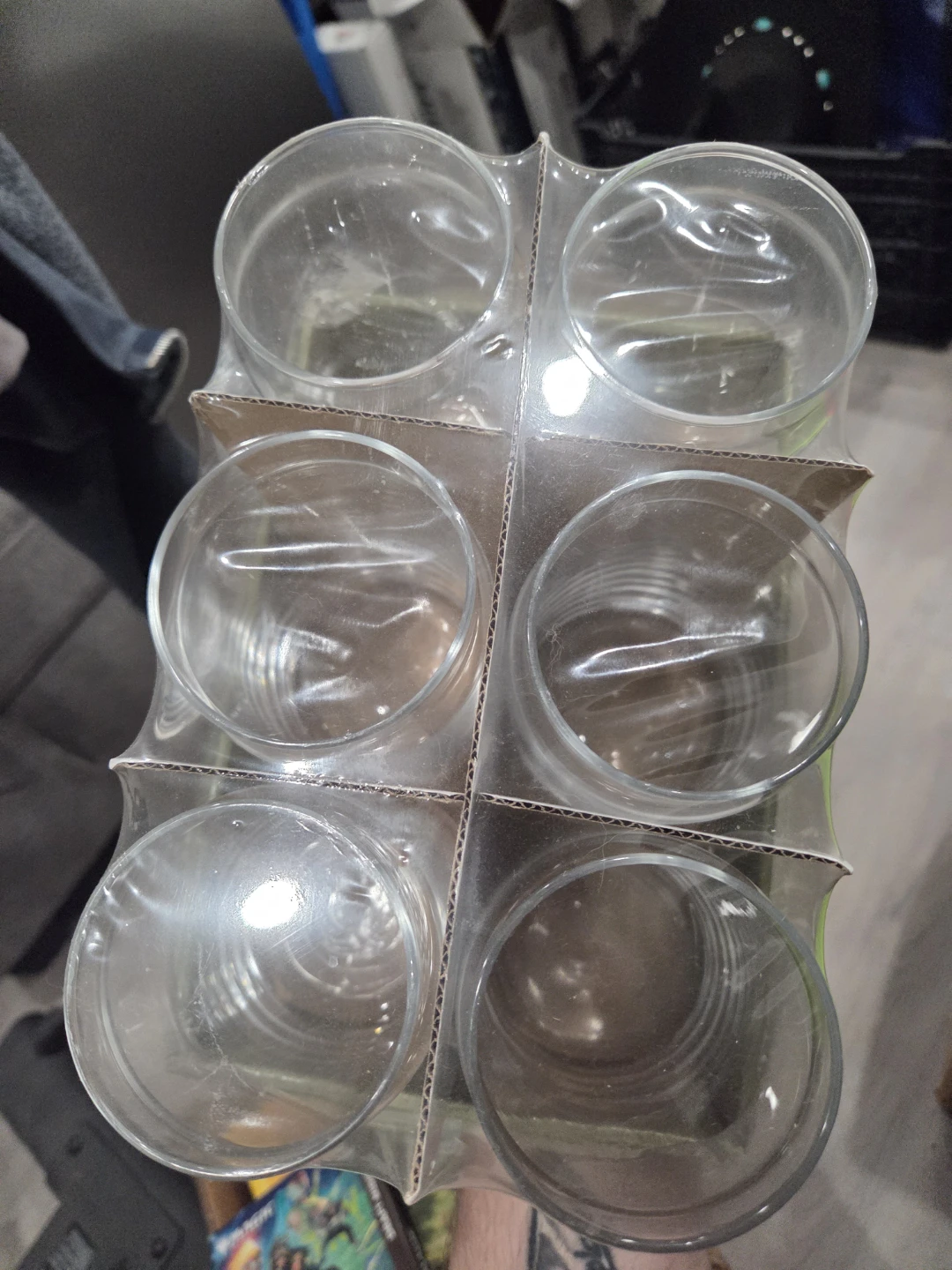 6 glass jars