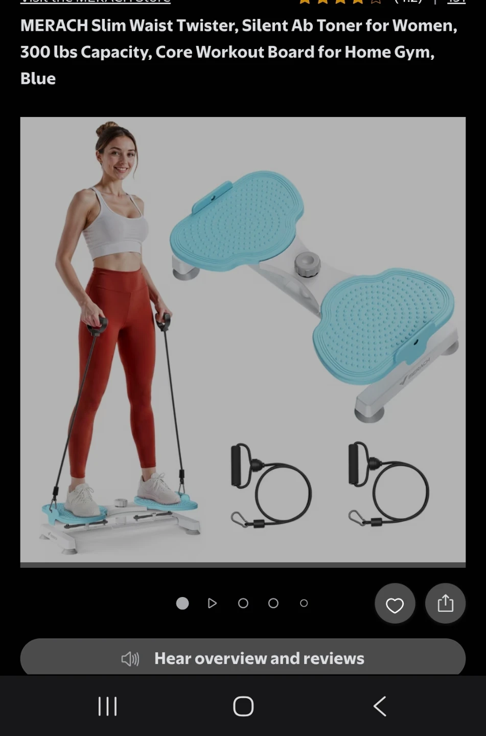 MERACH Slim Waist Twister Ab Workout Board