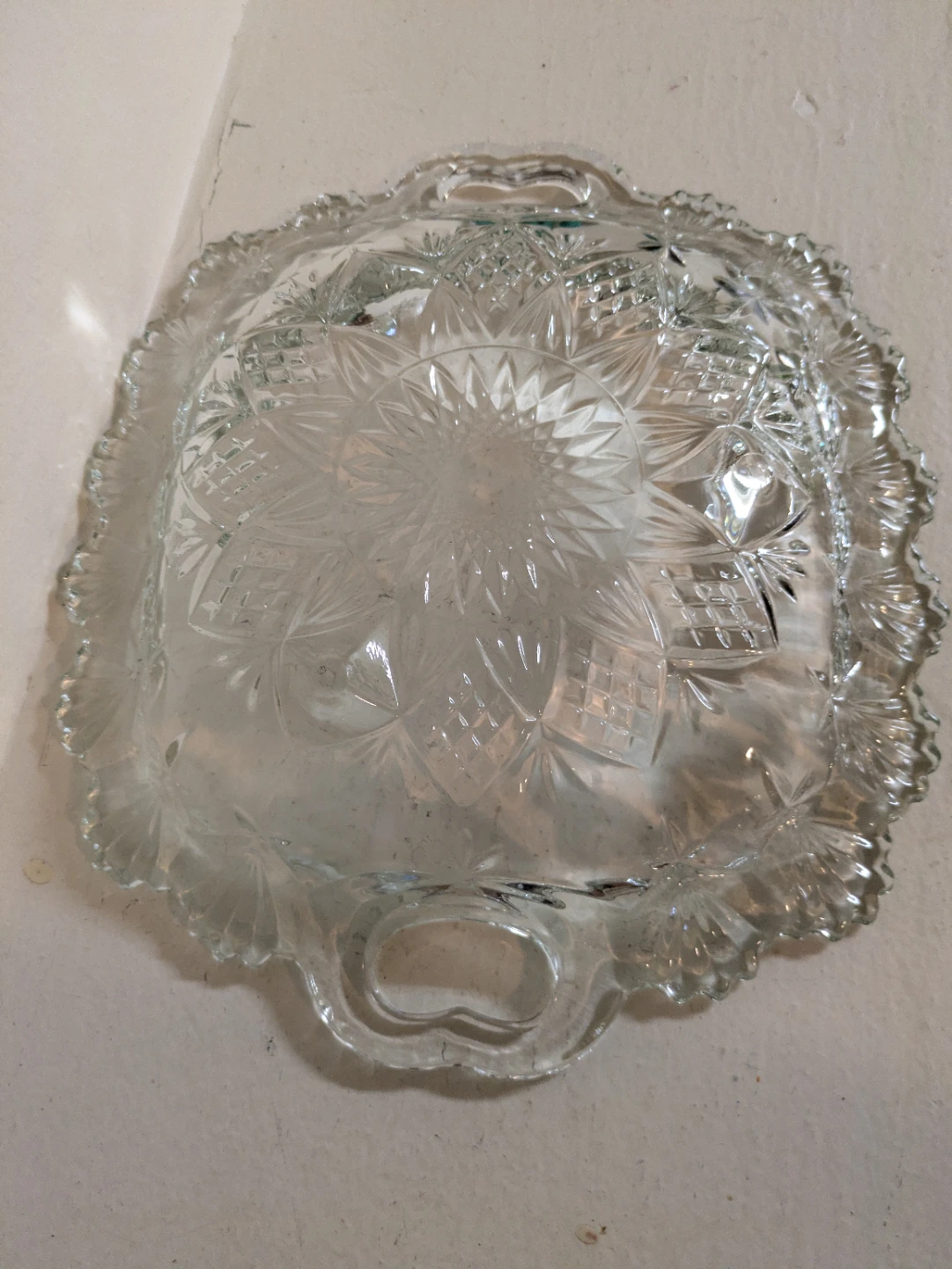 Vintage Crystal Serving Tray - photo 3