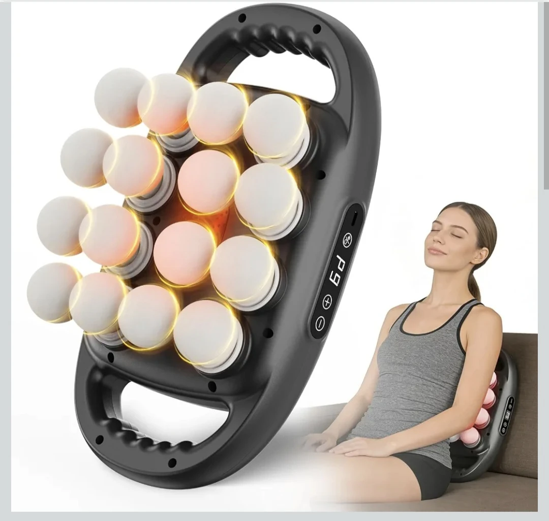 16-Head Handheld Muscle Massage Gun