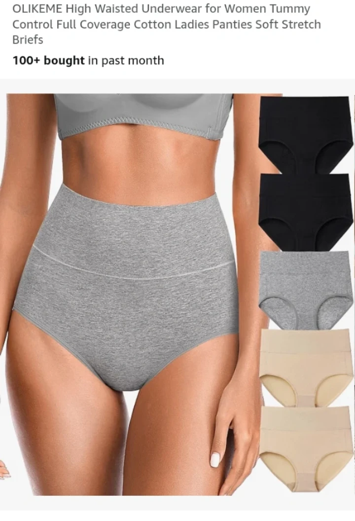 OLIKEME High Waisted Women's Tummy Control Panties 🏈