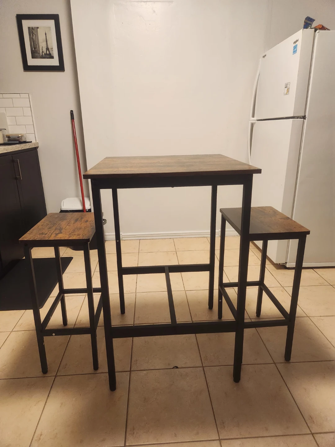 Industrial Style Bar Table and Stools Set - photo 3