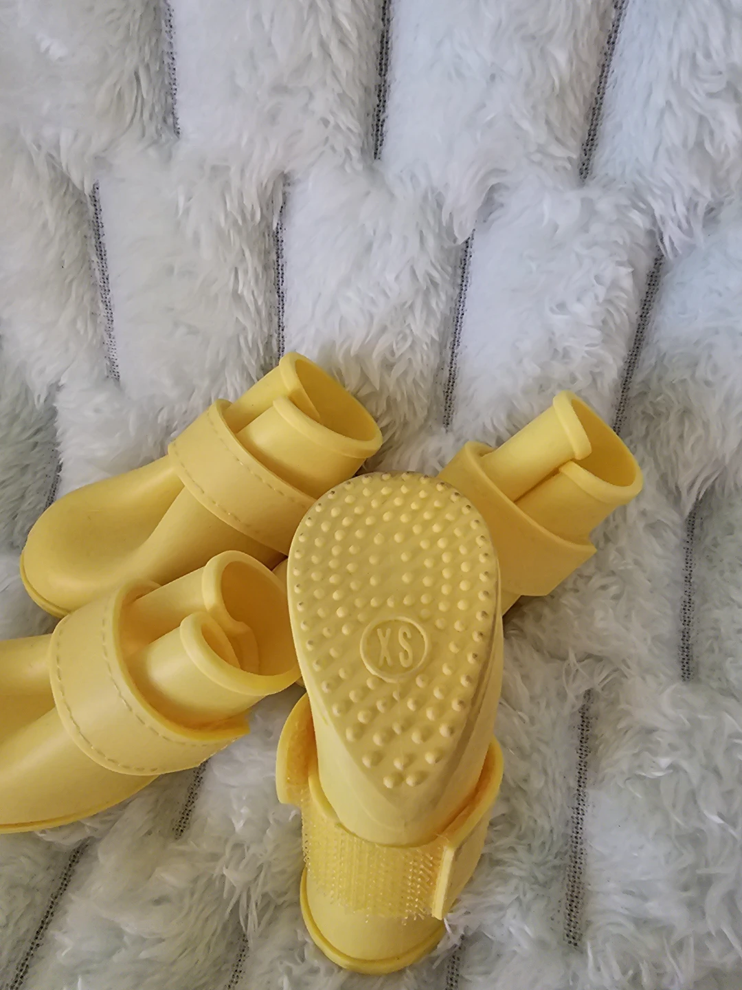 Yellow Pet Rain Boots - XS - photo 3