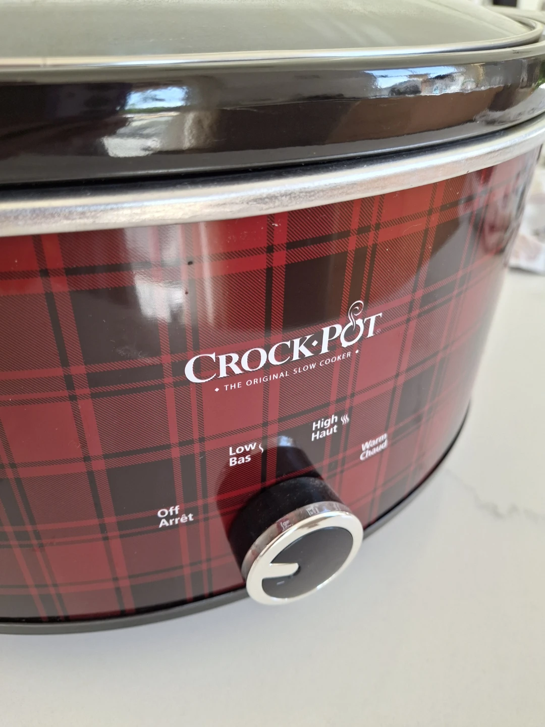 Crock-Pot Red Plaid Slow Cooker