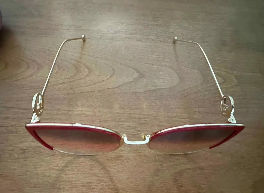 Fendi Cat-Eye Sunglasses Red and Gold - photo 2