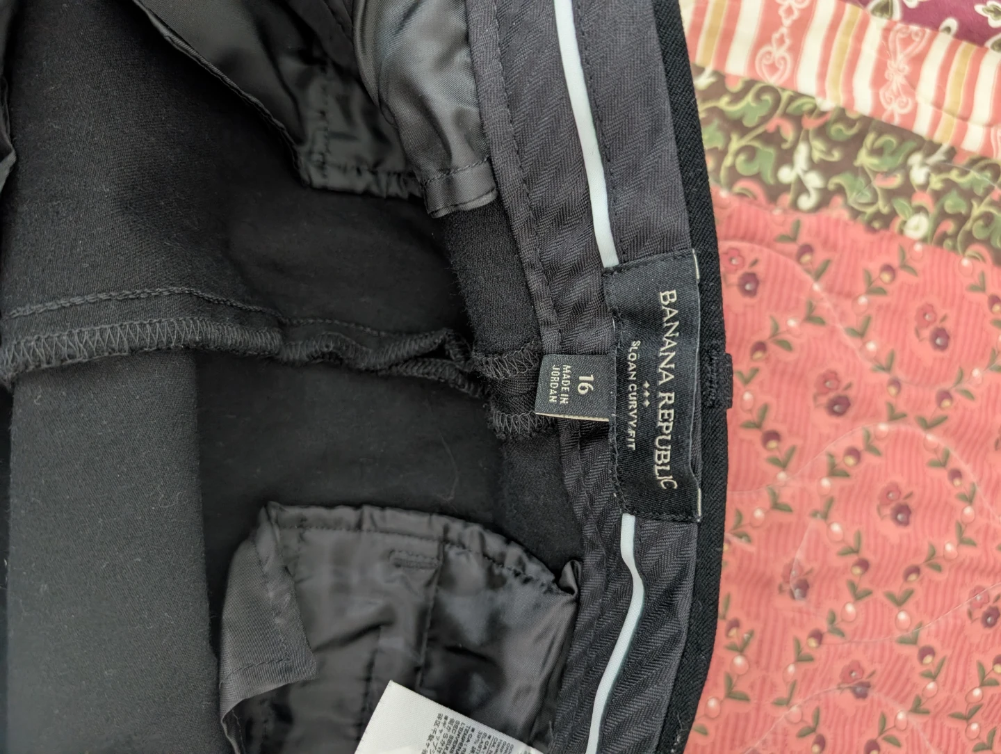 Banana Republic Sloan Curvy Fit Pants Black